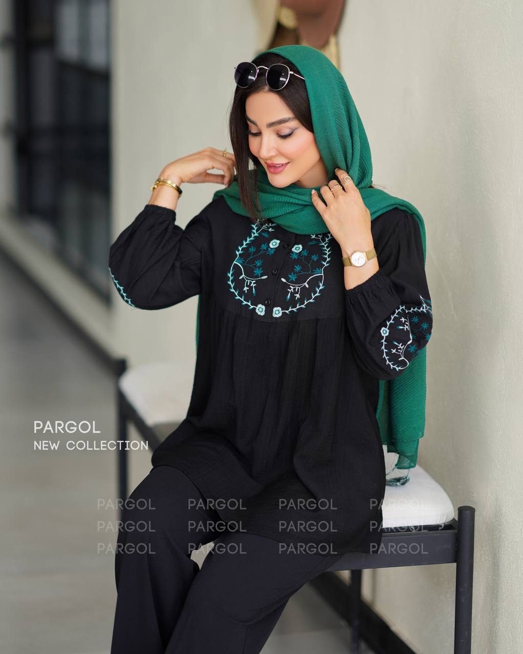 گلدوزی سبز 2